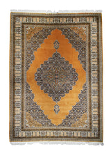 A25530 European Rug Handmade Area Traditional 9'11'' x 13'6'' -10x14- Orange Open Field Design