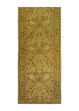 A25721 Oriental Rug Pakistani Handmade Runner Transitional 2'6'' x 9'8'' -3x10- Whites Beige Antique Washed Oushak Floral Design