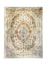 A25848 Oriental Rug Chinese Handmade Area Traditional Antique 11'11'' x 15'8'' -12x16- Whites Beige Aubusson Floral Design