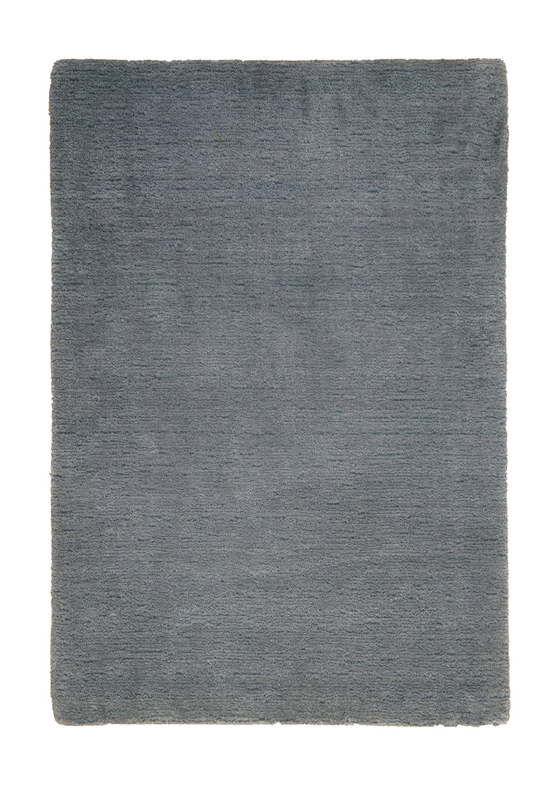 A26082 Oriental Rug Indian Handmade Area Modern Neutral 2'0'' x 3'0'' -2x3- Blue Plain Design