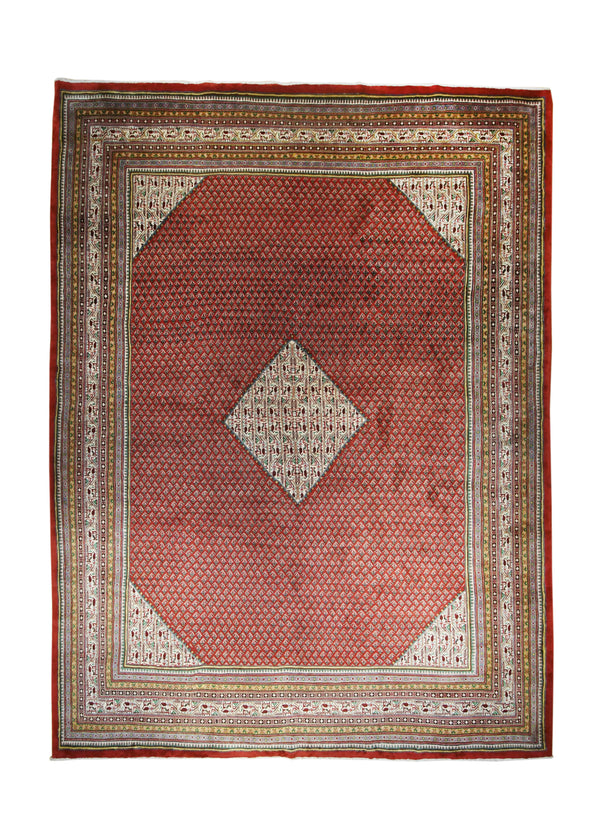 A26220 Persian Rug Sarab Handmade Area Tribal 9'10'' x 12'11'' -10x13- Red Paisley Boteh Design