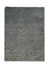 A26265 Oriental Rug Indian Handmade Area Modern 2'1'' x 2'10'' -2x3- Green Gray Floral Design