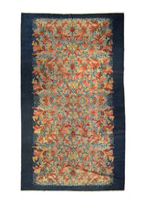 A26449 Oriental Rug Tibetan Handmade Area Traditional Antique 7'1'' x 12'0'' -7x12- Blue Pink Floral Design.jpg