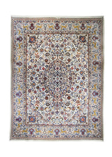 A26517 Persian Rug Mashhad Handmade Area Traditional 9'12'' x 12'9'' -10x13- Whites Beige Blue Floral Design