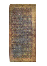 A26630 Oriental Rug Turkish Handmade Area Antique Traditional 5'3'' x 11'5'' -5x11- Yellow Gold Pink Purple Floral Design
