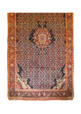 A26642 Persian Rug Ghazvin Handmade Area Traditional 5'5'' x 9'9'' -5x10- Blue Red Floral Design