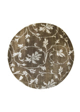 A26730 Oriental Rug Indian Handmade Round Transitional 7'10'' x 7'10'' -8x8- Brown Tea Washed Floral Design