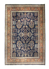 A26762 Oriental Rug Indian Handmade Area Traditional 11'8'' x 17'4'' -12x17- Blue Red Sarouk Floral Design