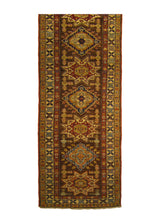 A26906 Oriental Rug Pakistani Handmade Runner Transitional Tribal 2'4'' x 9'7'' -2x10- Brown Ghazni Kazak Geometric Design