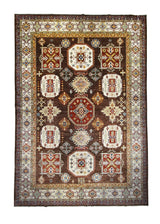 A26925 Oriental Rug Pakistani Handmade Area Transitional Tribal 10'1'' x 14'6'' -10x15- Brown Ghazni Kazak Geometric Design
