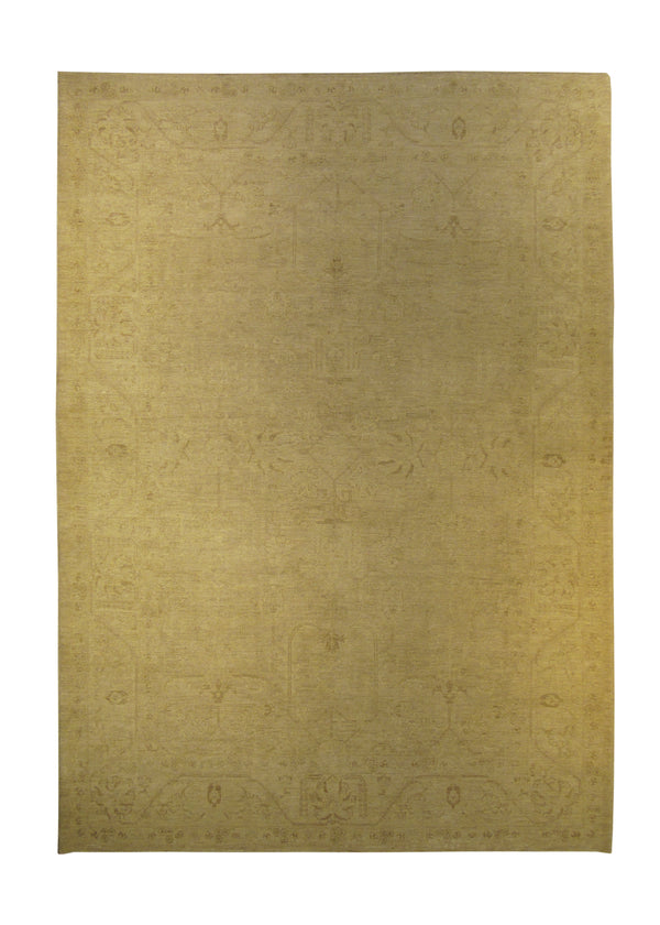 A26983 Oriental Rug Pakistani Handmade Area Neutral Transitional 6'1'' x 8'6'' -6x9- Whites Beige Silver Wash Floral Design