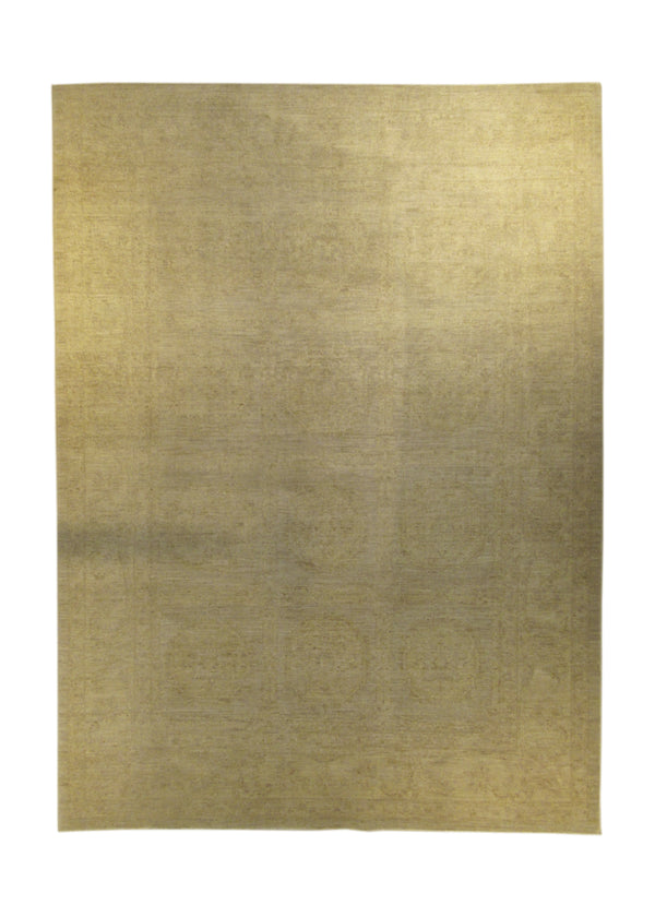 A26985 Oriental Rug Pakistani Handmade Area Neutral Transitional 5'6'' x 7'5'' -6x7- Whites Beige Silver Wash Khotan Floral Design