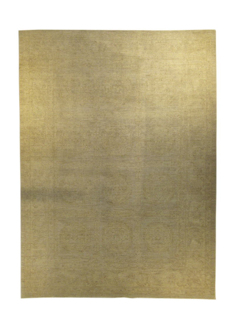 A26985 Oriental Rug Pakistani Handmade Area Neutral Transitional 5'6'' x 7'5'' -6x7- Whites Beige Silver Wash Khotan Floral Design