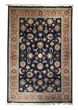 A27158 Persian Rug Kashmar Handmade Area Traditional 8'2'' x 11'8'' -8x12- Blue Pink Floral Design
