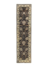 A27245 Oriental Rug Pakistani Handmade Runner Transitional 2'5'' x 9'8'' -2x10- Brown Whites Beige Antique Washed Oushak Floral Design.jpg