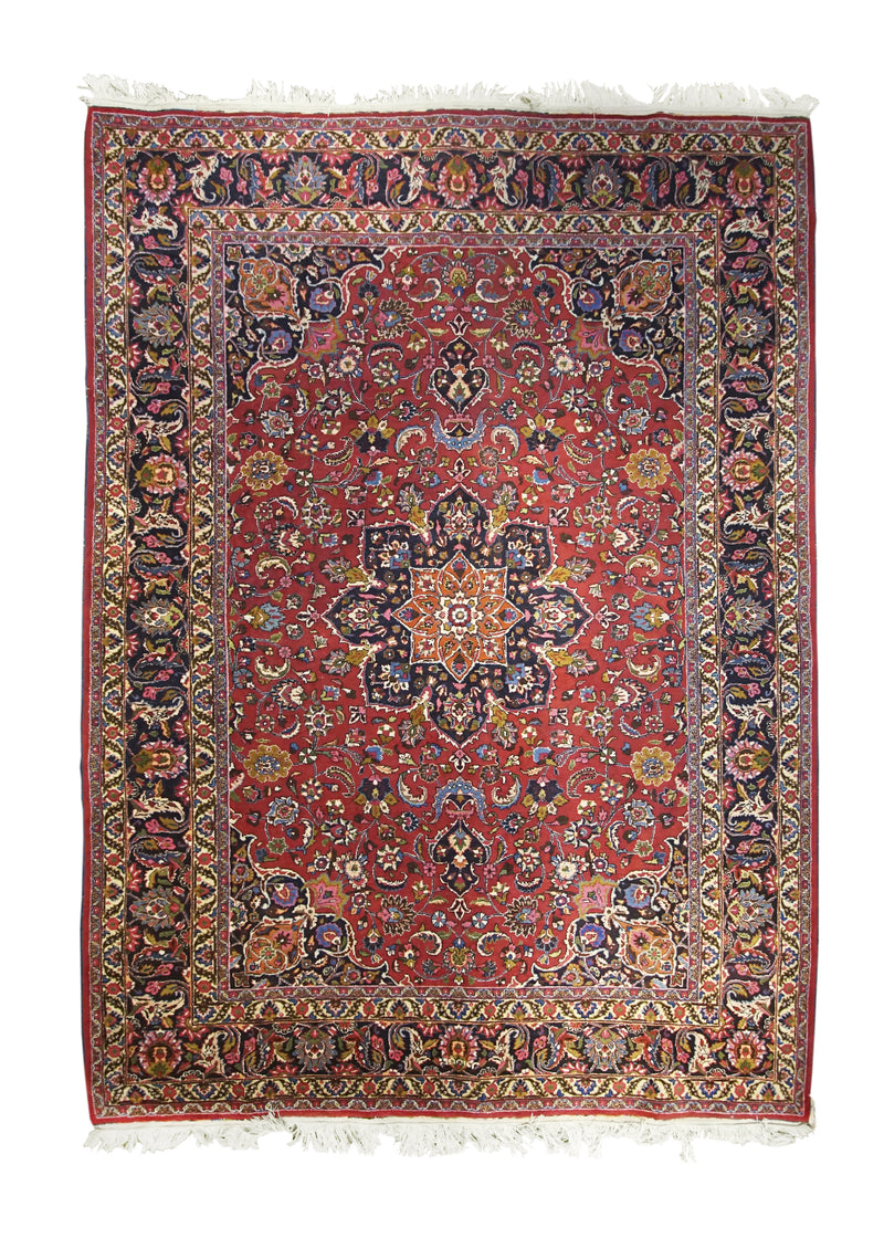 A27268 Persian Rug Mashhad Handmade Area Traditional 8'4'' x 11'9'' -8x12- Red Floral Design