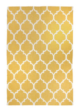 A27462 Oriental Rug Indian Handmade Area Modern 5'0'' x 8'0'' -5x8- Yellow Gold Geometric Design.jpg