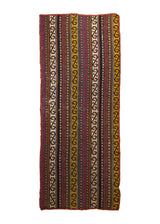 A27584 Oriental Rug Uzbek Handmade Runner Tribal 2'7'' x 6'3'' -3x6- Multi-color Red Kilim Uzbekistan Stripes Design