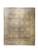 A27629 Oriental Rug Pakistani Handmade Area Transitional 11'10'' x 14'3'' -12x14- Brown Yellow Gold Antique Washed Oushak Floral Design