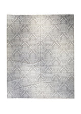 A27859 Oriental Rug Indian Handmade Area Modern Neutral 11'10'' x 14'9'' -12x15- Gray Geometric Design
