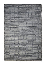 A27888 Oriental Rug Indian Handmade Area Modern Neutral 2'0'' x 3'0'' -2x3- Whites Beige Gray Lattice Design