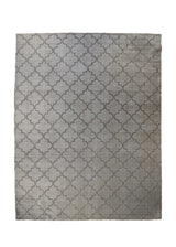 A27975 Oriental Rug Indian Handmade Area Modern Neutral 7'11'' x 10'0'' -8x10- Whites Beige Geometric Design