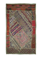 A28031 Oriental Rug Indian Handmade Area Transitional 1'10'' x 2'10'' -2x3- Multi-color Whites Beige Tapestry Geometric Design