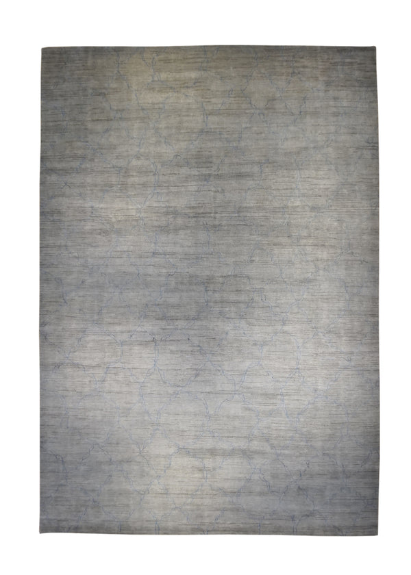 A28336 Oriental Rug Pakistani Handmade Area Transitional Neutral 9'11'' x 14'2'' -10x14- Whites Beige Blue Gabbeh Geometric Design