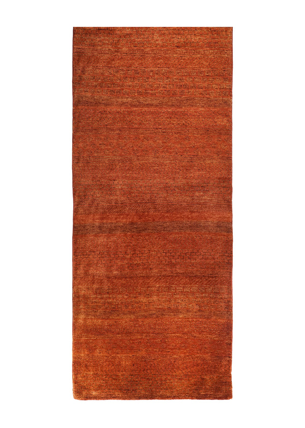 A28354 Oriental Rug Pakistani Handmade Runner Transitional Tribal 3'0'' x 15'9'' -3x16- Red Whites Beige Gabbeh Grass Open Design
