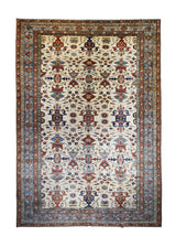 A28360 Oriental Rug Pakistani Handmade Area Transitional Tribal 9'10'' x 14'1'' -10x14- Whites Beige Blue Red Kazak Geometric Design