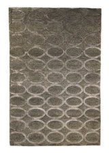 A28457 Oriental Rug Indian Handmade Area Transitional Neutral 4'0'' x 5'11'' -4x6- Brown Gray Geometric Plain Design