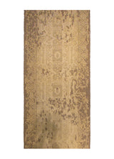 A28462 Oriental Rug Indian Handmade Runner Transitional Neutral 2'7'' x 9'10'' -3x10- Yellow Gold Brown Floral Erased Abstract Design