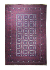 A28553 Oriental Rug Turkmen Handmade Area Tribal 7'6'' x 10'7'' -8x11- Red Turkman Geometric Elephant Foot Bokhara Design
