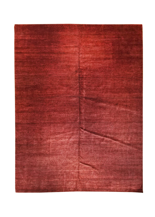 A28565 Oriental Rug Pakistani Handmade Area Transitional Tribal 12'0'' x 15'0'' -12x15- Red Gabbeh Stripes Design