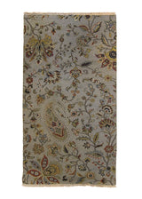 A28603 Oriental Rug Indian Handmade Area Transitional 4'2'' x 7'6'' -4x8- Whites Beige Floral Design.jpg