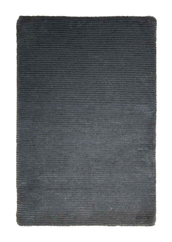 A28625 Oriental Rug Indian Handmade Area Modern 2'2'' x 3'2'' -2x3- Gray Loop & Pile Stripes Design