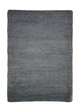 A28626 Oriental Rug Indian Handmade Area Modern 2'1'' x 3'0'' -2x3- Blue Loop & Pile Stripes Design