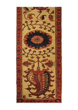 A28837 Oriental Rug Pakistani Handmade Runner Transitional 2'9'' x 9'8'' -3x10- Whites Beige Red Samarkand Geometric Design