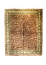A28862 Oriental Rug Indian Handmade Area Transitional 11'11'' x 14'8'' -12x15- Red Green Floral Design