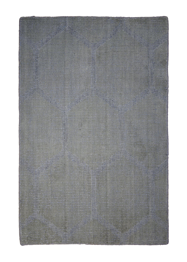 A28940 Oriental Rug Indian Handmade Area Modern Neutral 2'0'' x 3'0'' -2x3- Whites Beige Geometric Design