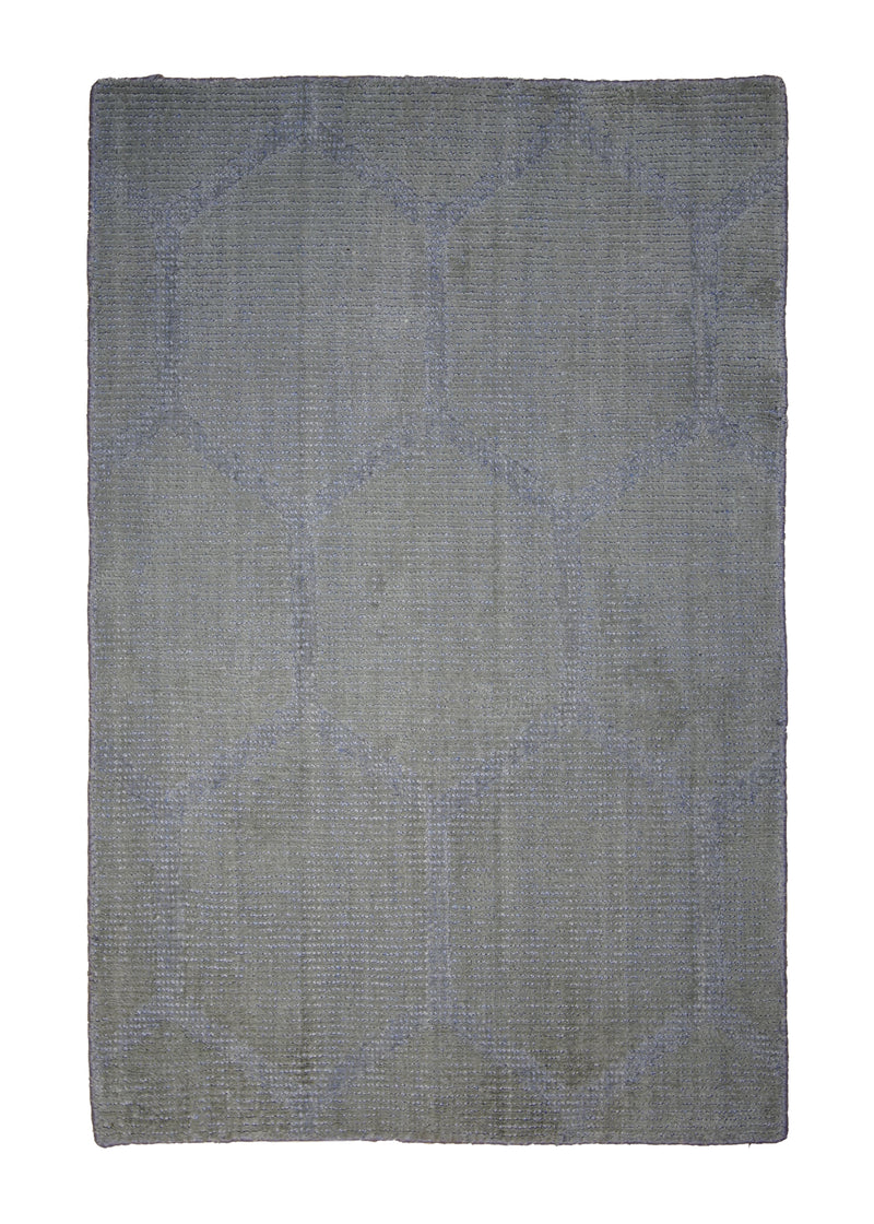 A28940 Oriental Rug Indian Handmade Area Modern Neutral 2'0'' x 3'0'' -2x3- Whites Beige Geometric Design