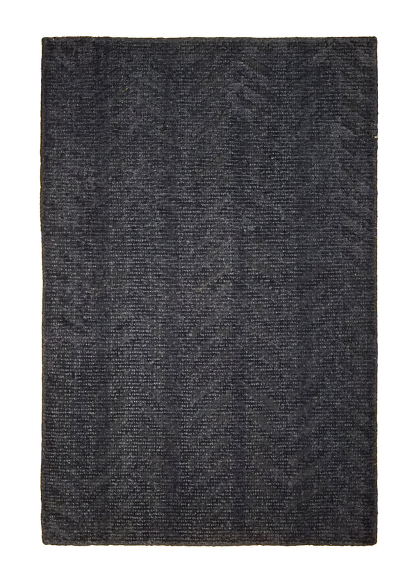 A29033 Oriental Rug Indian Handmade Area Modern 2'0'' x 3'0'' -2x3- Blue Plain Design