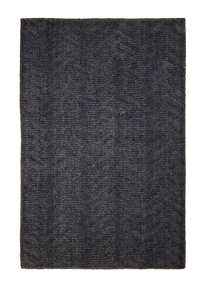 A29033 Oriental Rug Indian Handmade Area Modern 2'0'' x 3'0'' -2x3- Blue Plain Design