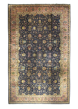 A29343 Oriental Rug Turkish Handmade Area Traditional 12'6'' x 19'10'' -13x20- Blue Purple Floral Design