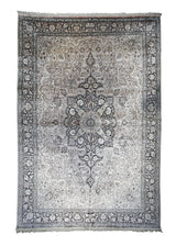 A29347 Oriental Rug Indian Handmade Area Traditional Neutral 10'1'' x 15'0'' -10x15- Pink Gray Whites Beige Floral Design