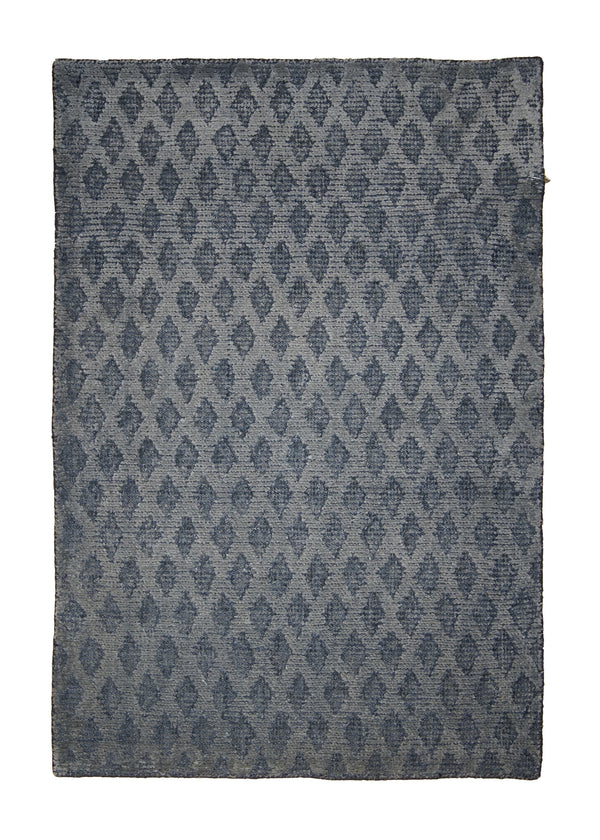 A29373 Oriental Rug Indian Handmade Area Transitional 2'0'' x 3'0'' -2x3- Gray Geometric Design