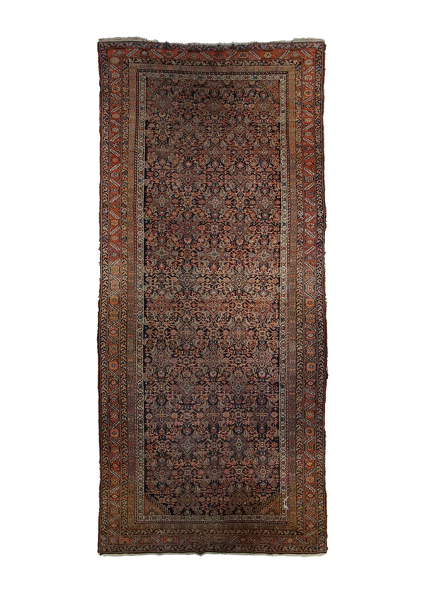 A29544 Persian Rug Malayer Handmade Runner Tribal Antique 5'11'' x 13'8'' -6x14- Blue Red Herati Design