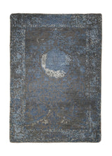 A29646 Oriental Rug Indian Handmade Area Modern 2'0'' x 3'0'' -2x3- Blue Brown Erased Floral Abstract Design