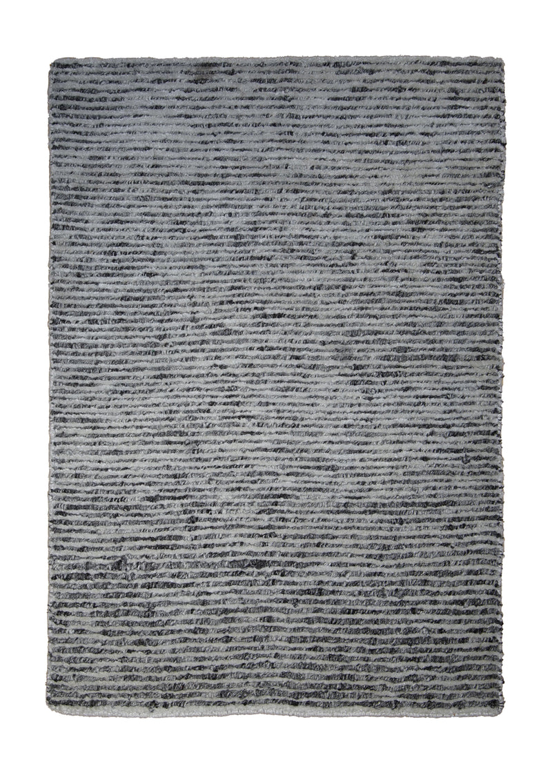 A29663 Oriental Rug Indian Handmade Area Modern Neutral 2'0'' x 3'0'' -2x3- Brown Whites Beige Stripes Design