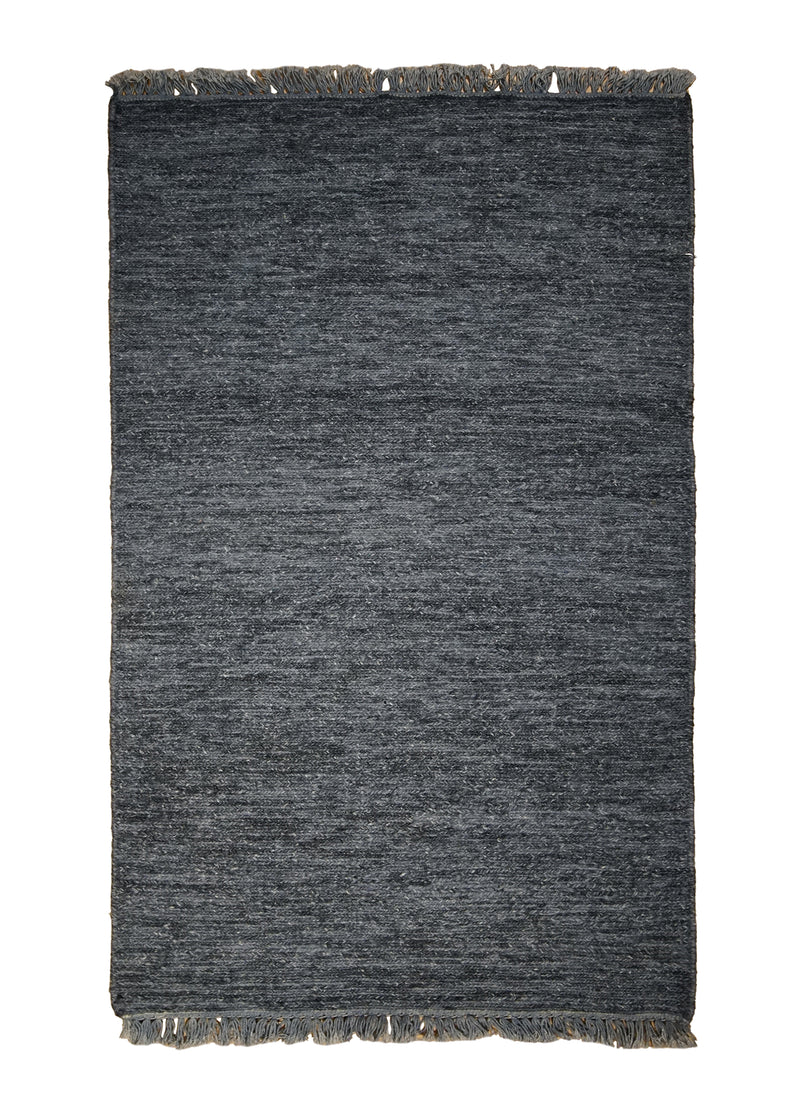 A29666 Oriental Rug Indian Handmade Area Neutral 2'0'' x 3'0'' -2x3- Blue Soumak Plain Design